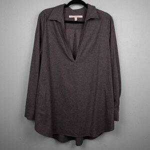 Nordstrom Collection grey wool blend tunic top-M